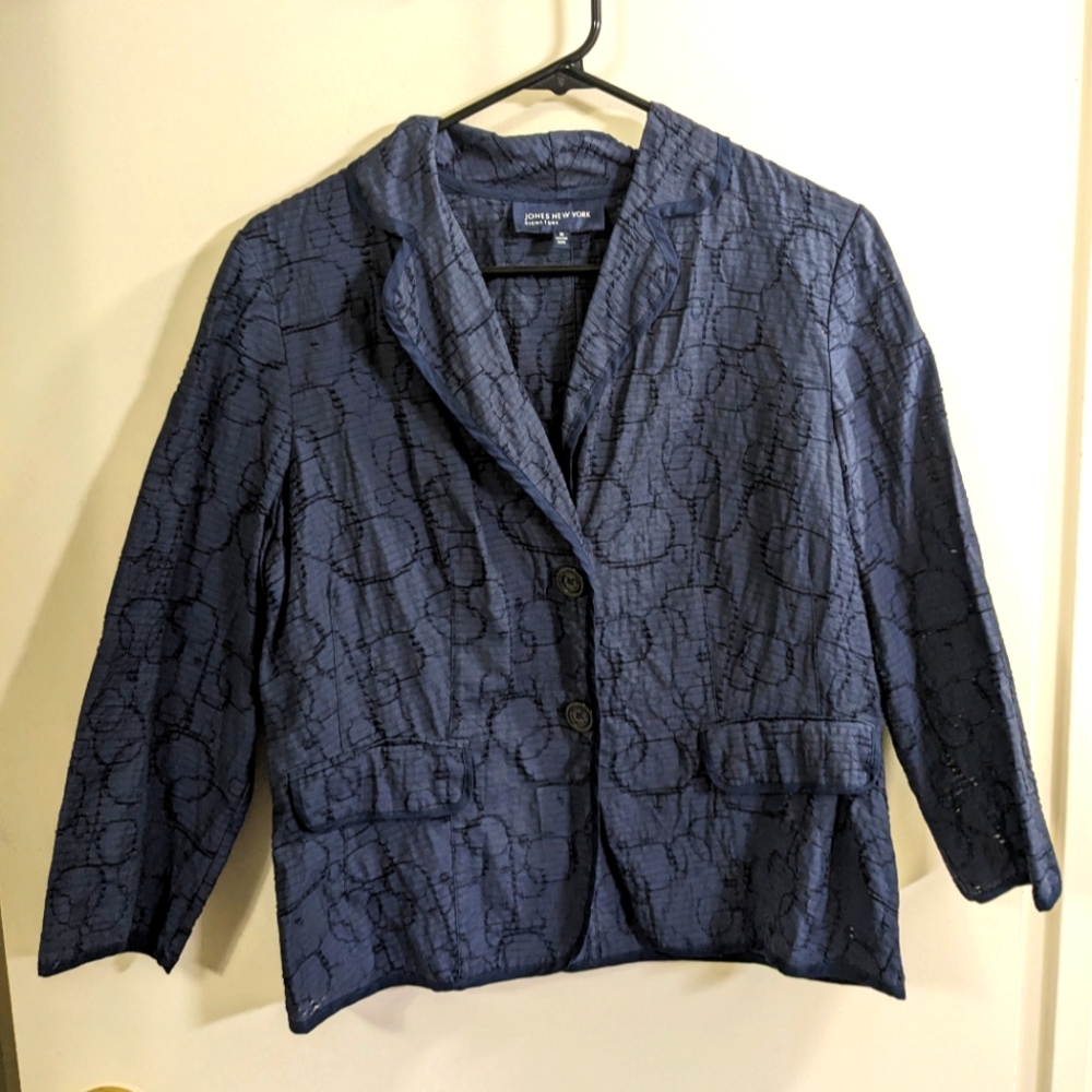 Jones New York Signature dark blue jacket